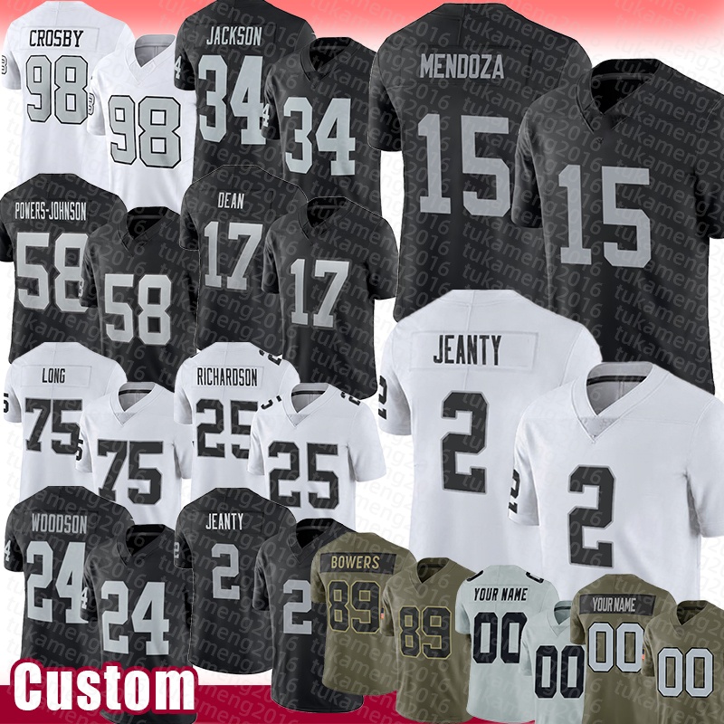 Fernando Mendoza Ashton Jeanty Football Jerseys Maxx Crosby Brock Bowers Bo Jackson Nakobe Dean Jackson Powers-Johnson Howie LongDecamerion Richardson