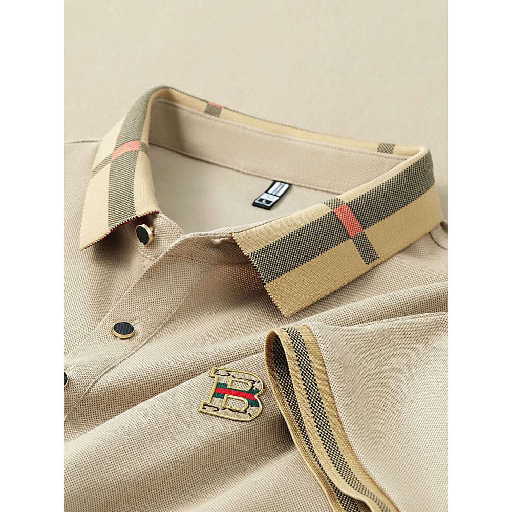 Luxury Brand Premium Business Designer Wear High Grade Men's Polo Shirt Premium Business Style Summer Turn-Down Collar Fashion Daily Short Sleeve