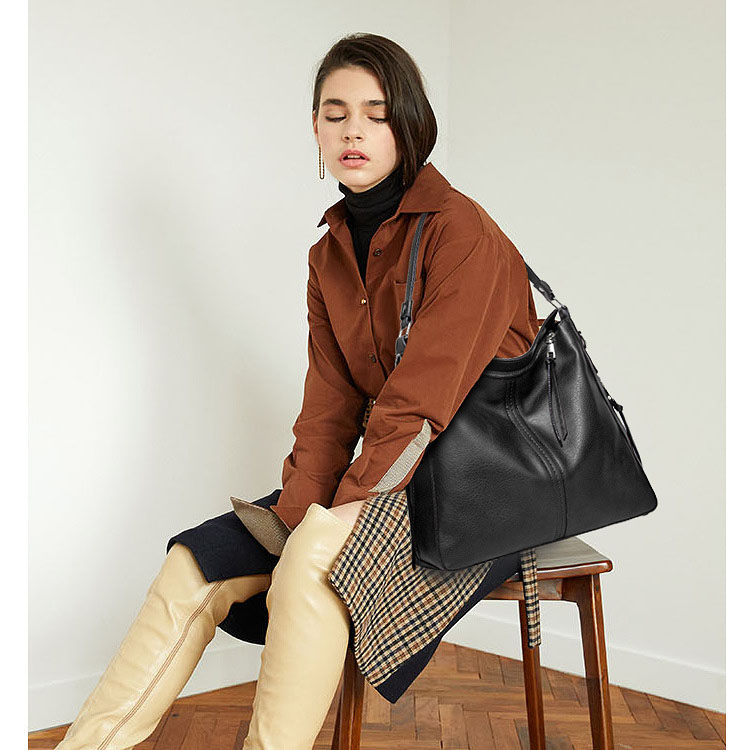 Retro Brown Faux Leather Hobo Bag, Women's Large Convertible Crossbody & Shoulder Purse with Tassel Detail free shipping