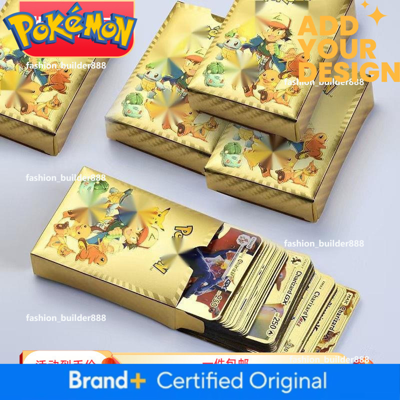 Pocket Gold Foil Card Universal Language Pet Elf Pokemon In Stock Wholesale Free Shipping