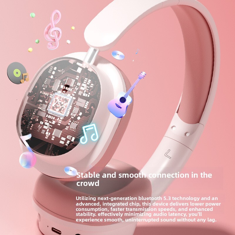 Wireless Over Ear Designer Headphones Premium High Fidelity Sound Ultra Long Standby Battery Life Active Noise Cancelling Wireless Bluetooth Headset F
