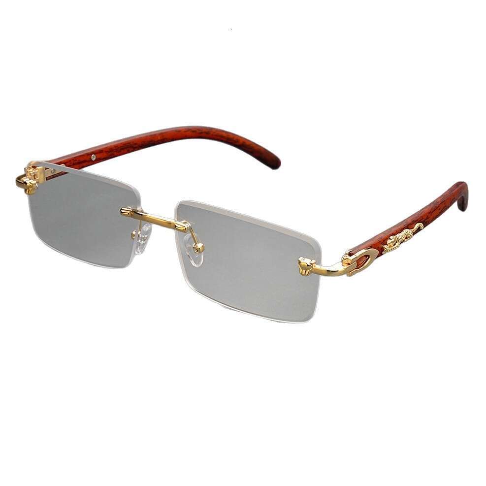 Luxury Brand Designer Sunglasses 2025 Kajia New Model Double-Beam Cut-Edge Square Frameless Sunglasses For Men And Women, European And American Fashio