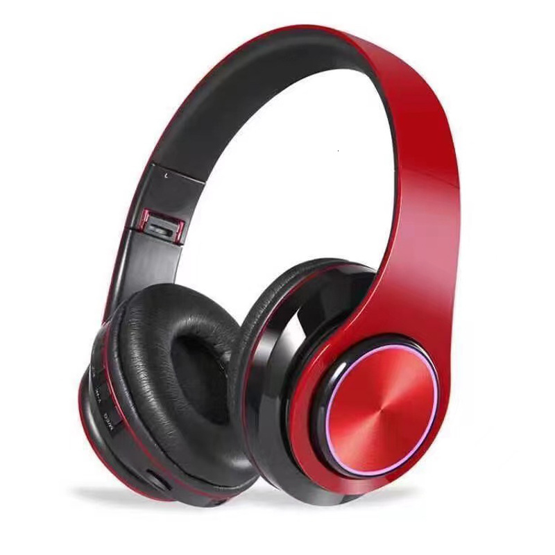 Wireless Over Ear Designer Headphones Cool Glowing Wireless Gaming Student Bluetooth Headset Heavy Bass High Appearance Level Call Function Ultra Long