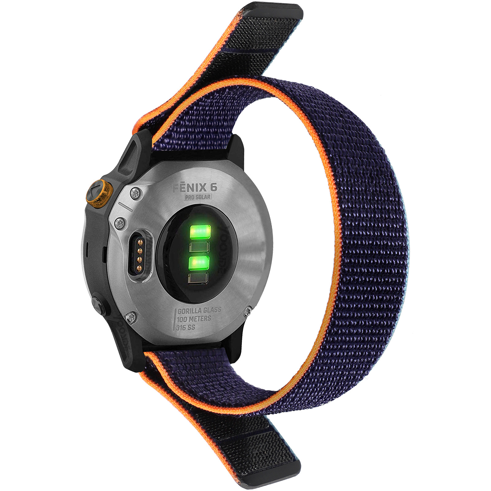 26/22/20mm Custom Nylon Watch Strap Woven Fabric Replacement Smart Watch Band Breathable Sport Wristband Compatible with Garmin Fenix 7X 7 6X 6 Pro 5X