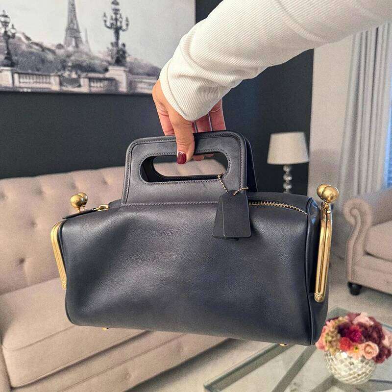 Retro Clip Luxury Designer Frame Handbag Large Capacity Zippered Crossbody Fashion Women S Box Bag SENYY