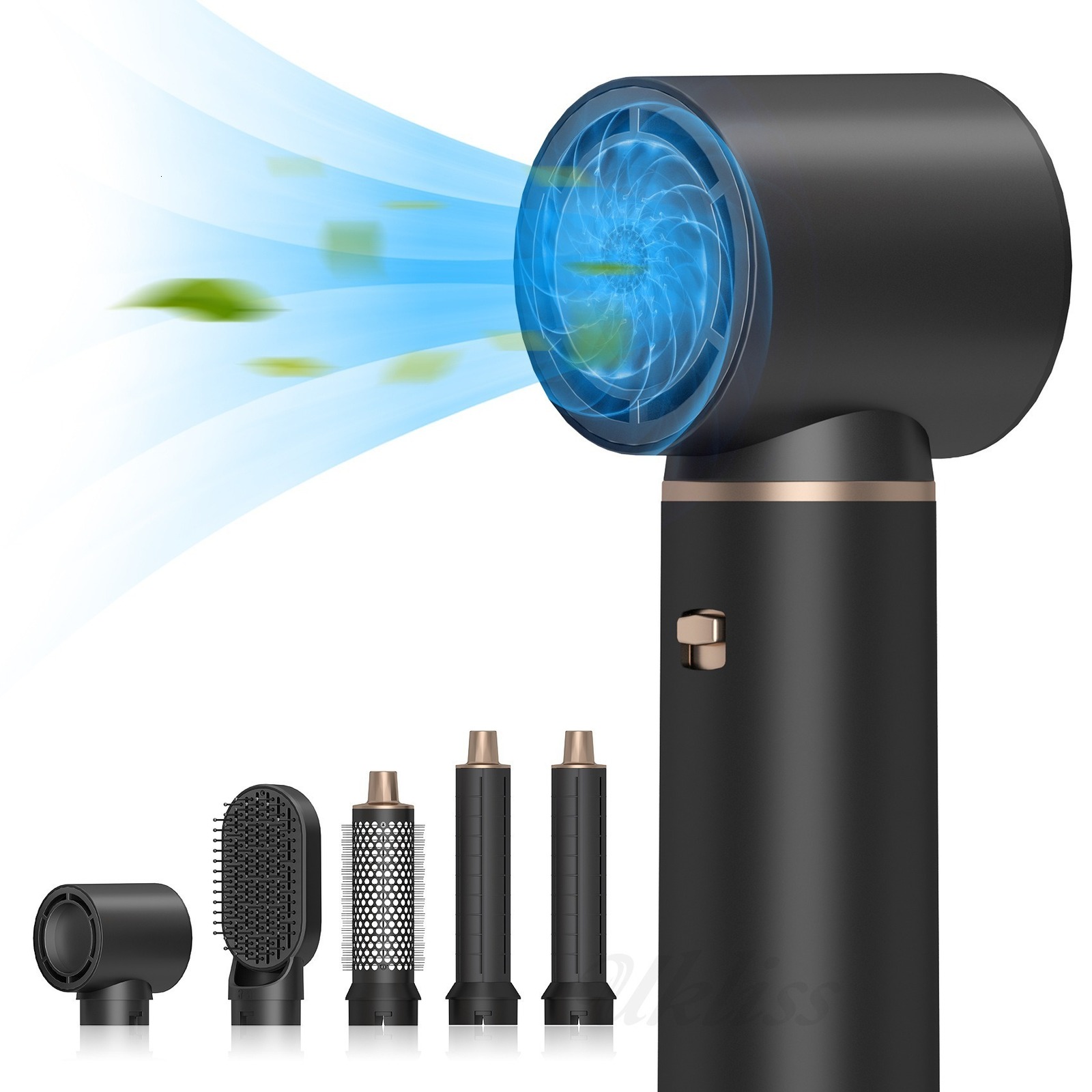 5 in 1 Blow Dryer Brush Set Air Styler Negative Ion Air Curling Wrap Air Curler Round Brush Blow Dryer Curling Iron Hair Sty 260415