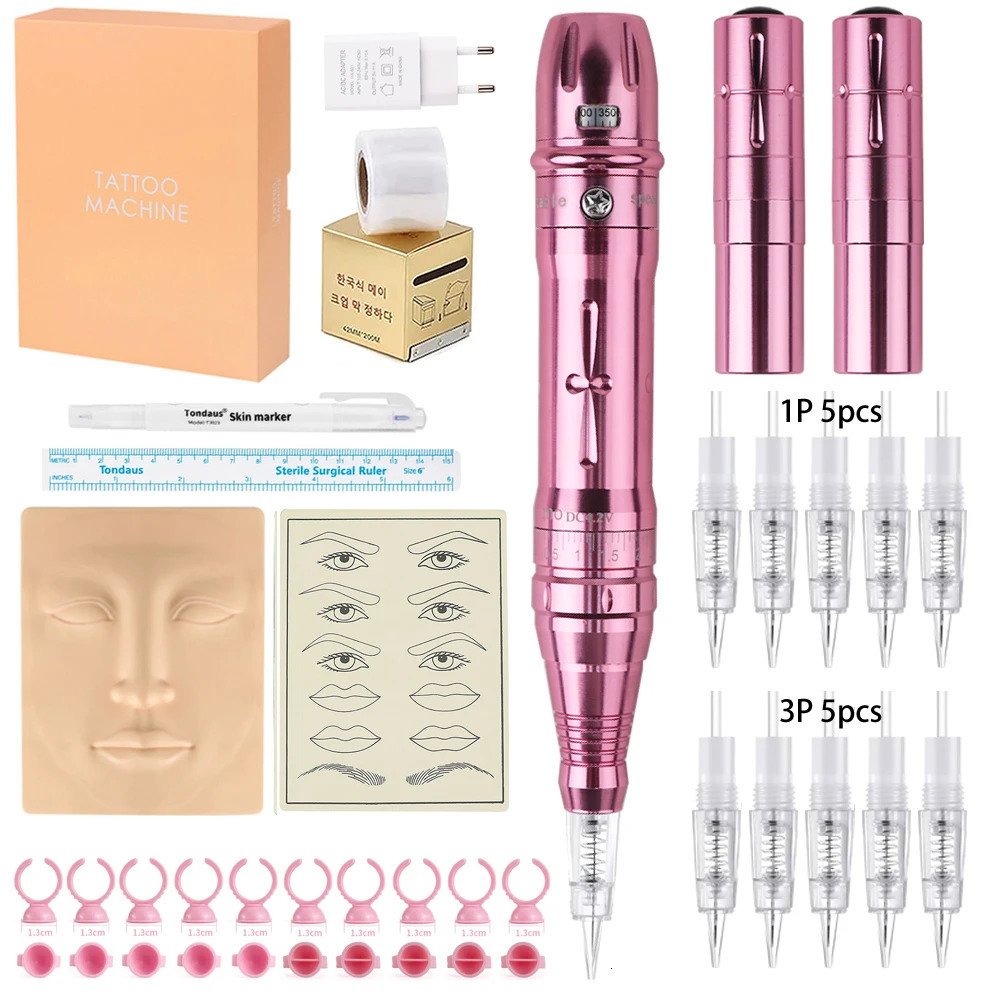 Wireless PMU Machine anent Makeup Kits Tattoo Pen For lip/Eyeliner / Eyebrows Microshading Microblading Tattoo Kits 260424