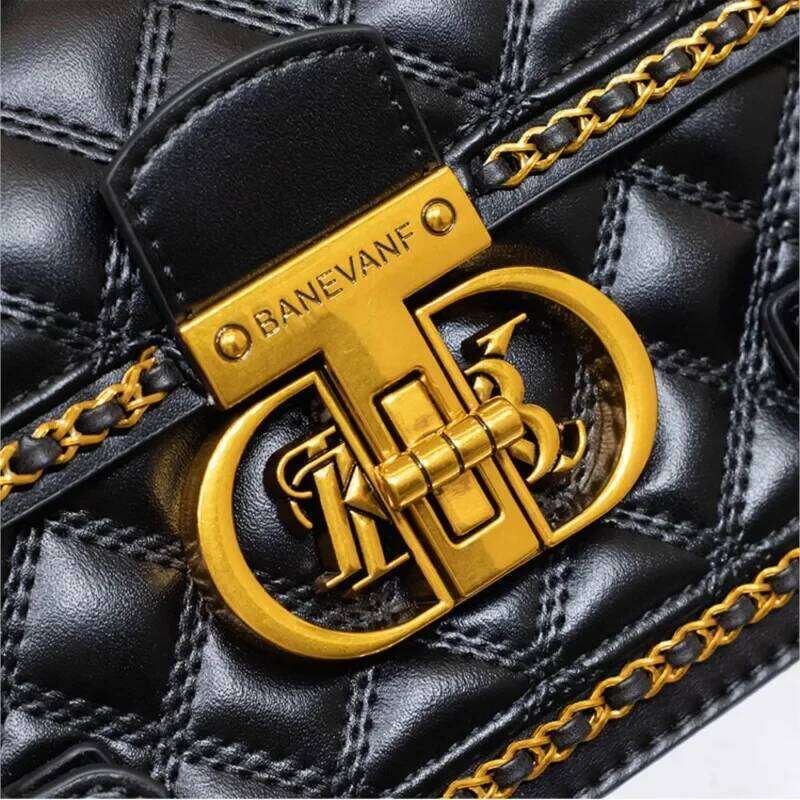 Women Genuine Diamond Grid Handbag New High End Luxury Designer Small Square Bag Ladies Versatile Commuter Shoulder Crossbody Mini Purse SENYY