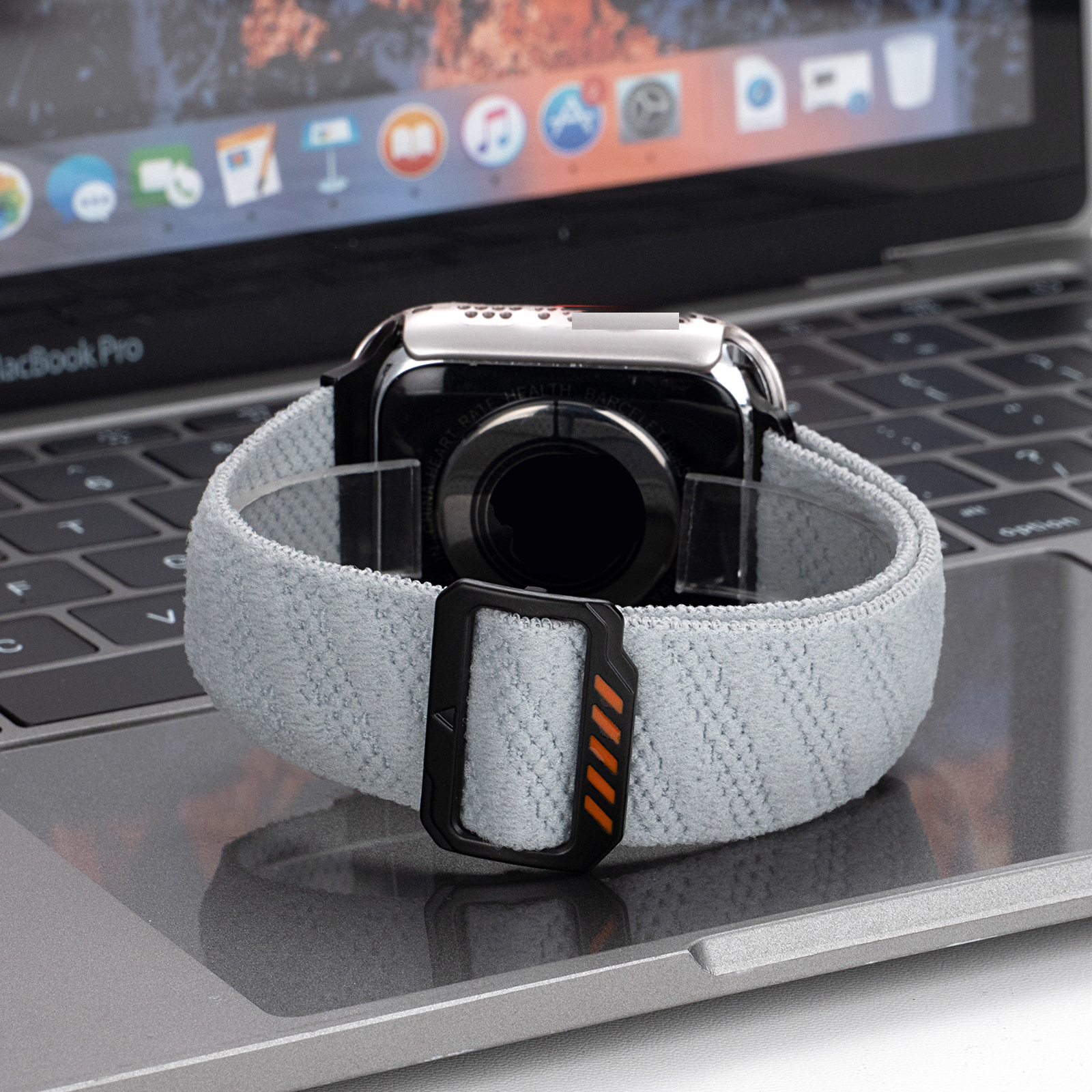 Herringbone Alpine Sport Nylon Woven Band for Apple Watch Ultra 2/49mm 10 46mm Loop Bracelet for Lwatch SE 6 5 Strap