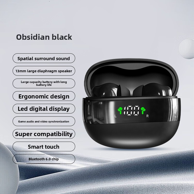 Wireless In Ear Designer Headphones New Arrival High Cost Performance Digital Power Display High Sound Quality Bluetooth Earphones