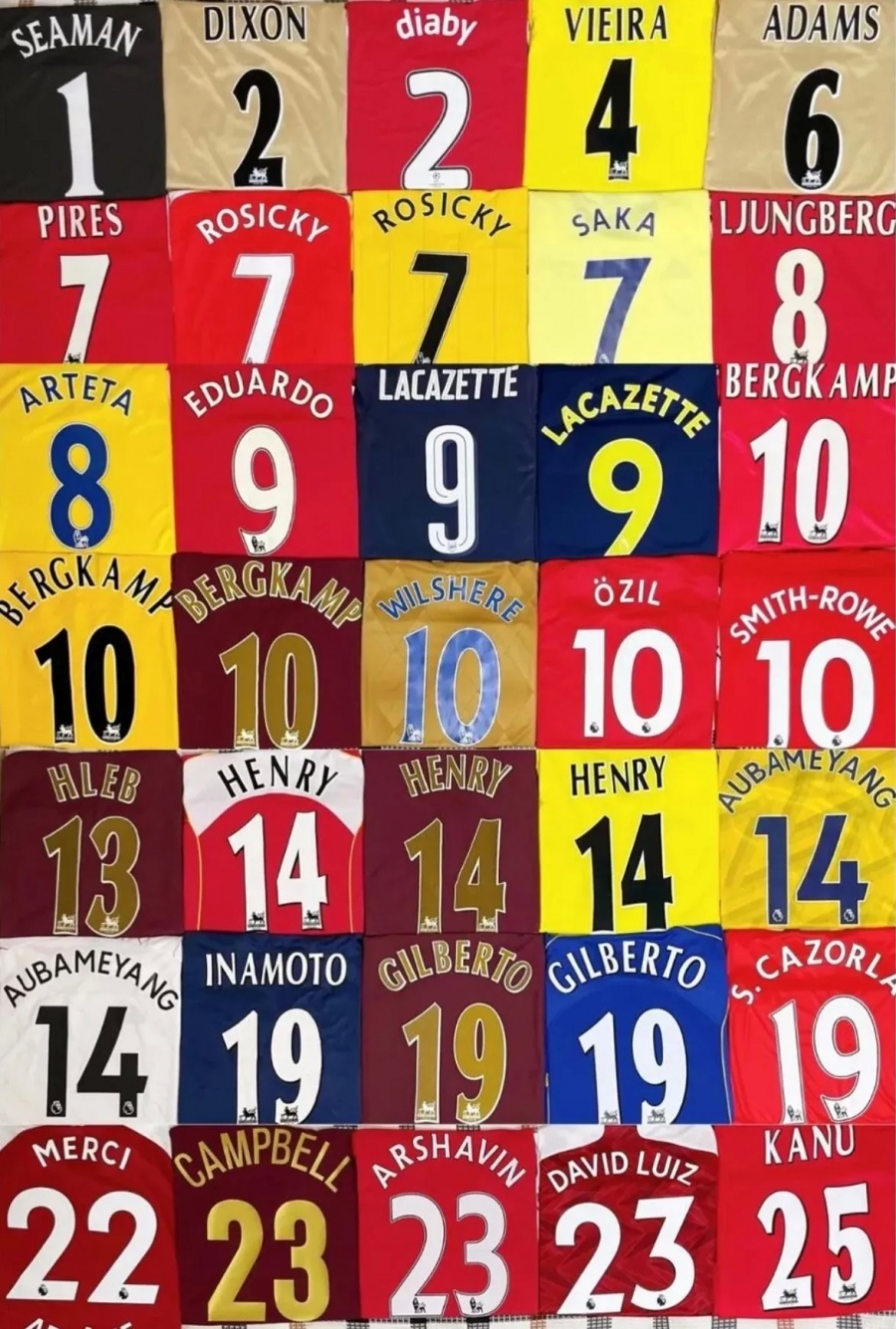 retro Soccer Jersey vintage classic Football Shirt kit HENRY BERGKAMP 88 90 91 92 93 94 95 96 97 98 05 06 07 PERSIE VIEIRA PIRES ADAMS Uniforms WRIGHT