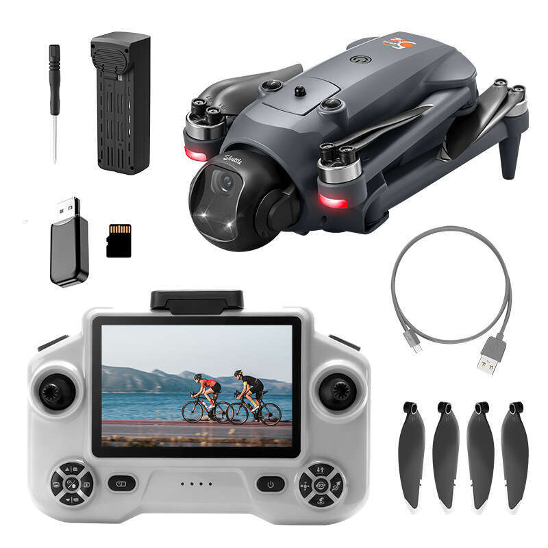 GPS Drone One Key Throw Delivery Brushless Motor Obstacle Avoidance Optical Flow Positioning Screen Control 4K HD Aerial Photography Quadcopter RC Air