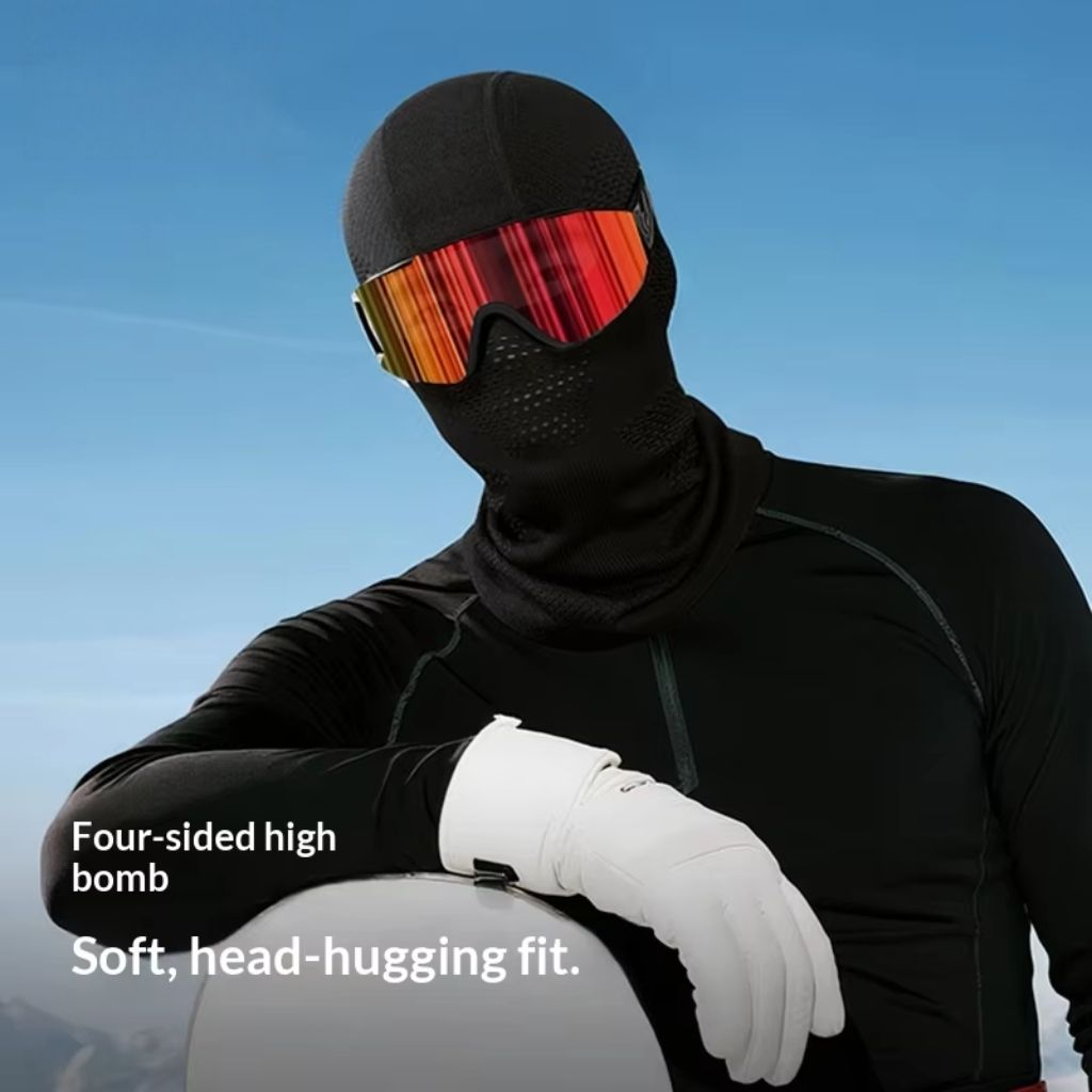 High-quality balaclava hat warm sports hood nylon unisex adult riding mask ski mask breathable anti-fog neck protection wind and cold riding mask cust