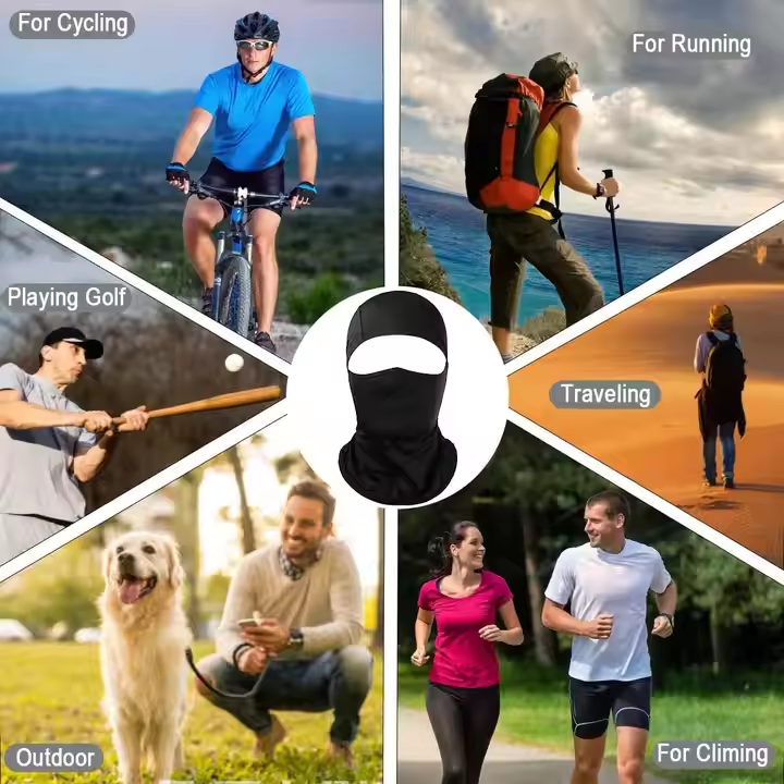 Custom Balaclava printed LOGO windproof and dustproof mask popular breathable mesh spandex/polyester ski mask outdoor riding high quality mask