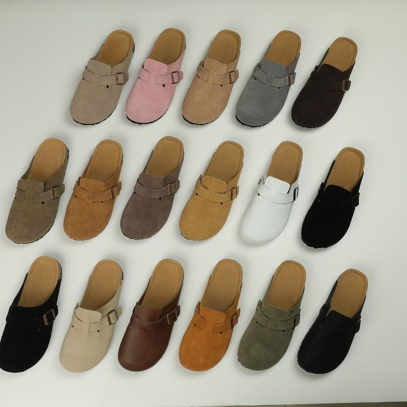 B Designer Shoes Clogs Sandals Clog Slippers Cork Flat High Quality Outdoors Footbed Eva Suede Genuine Leather Slide Women Men Casual Trainers Flip Flops Size 35-46
