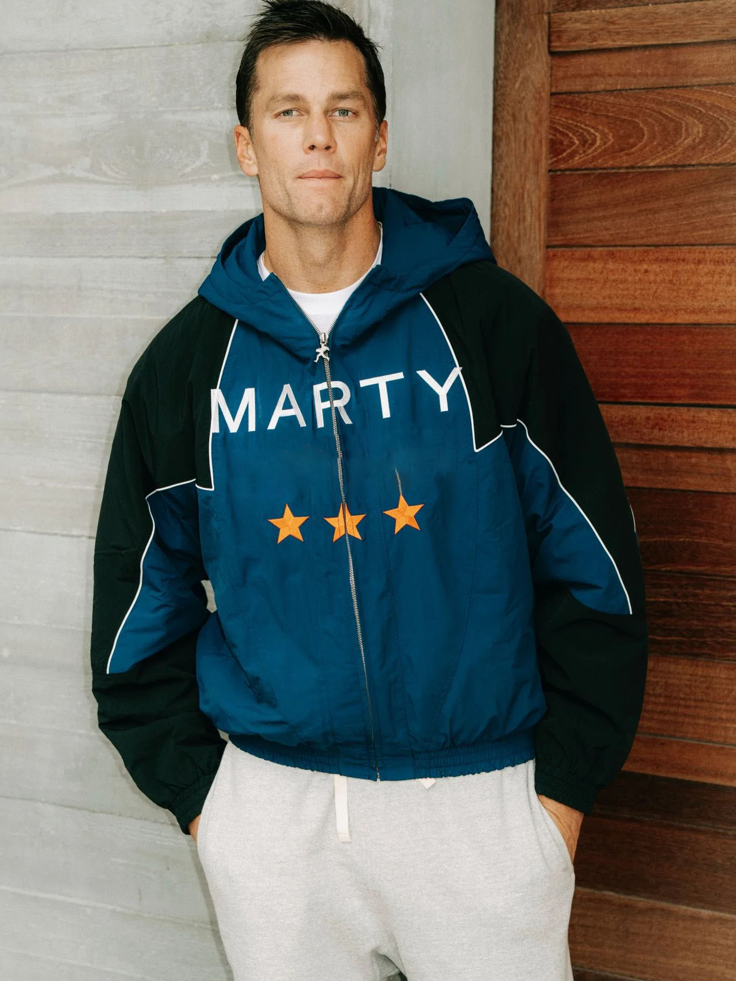 Cross-border embroidered baseball jacket, European and American street hip-hop hooded cardigan sweater with letter design