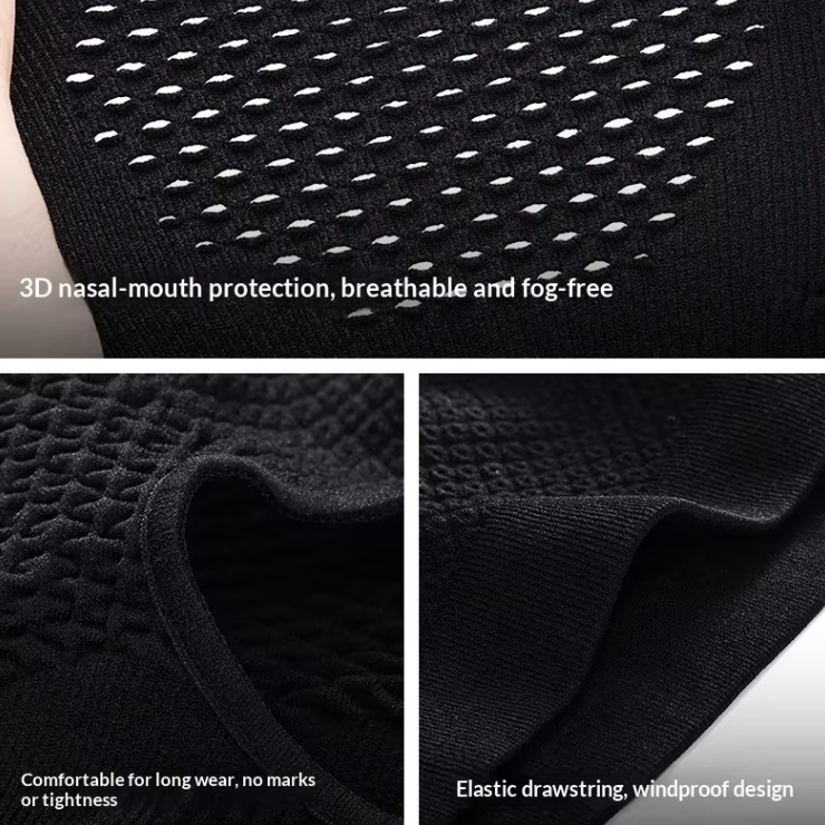 High-quality balaclava hat warm sports hood nylon unisex adult riding mask ski mask breathable anti-fog neck protection wind and cold riding mask cust
