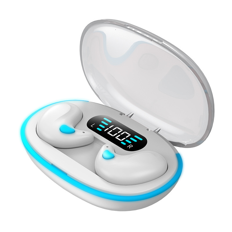 Wireless In Ear Designer Headphones Sleep Mini Noise Cancelling Digital Display Private Mold Touch Control Compatible With Smartphones Laptops Compute