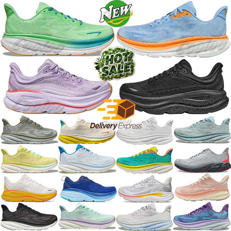 Designer Bondis 8 10 Running Shoes Clifton 9 Runner Carbon x2 Triple Black White Light Blue Outdoor Sports Trainers Lifestyle Shock Absorption