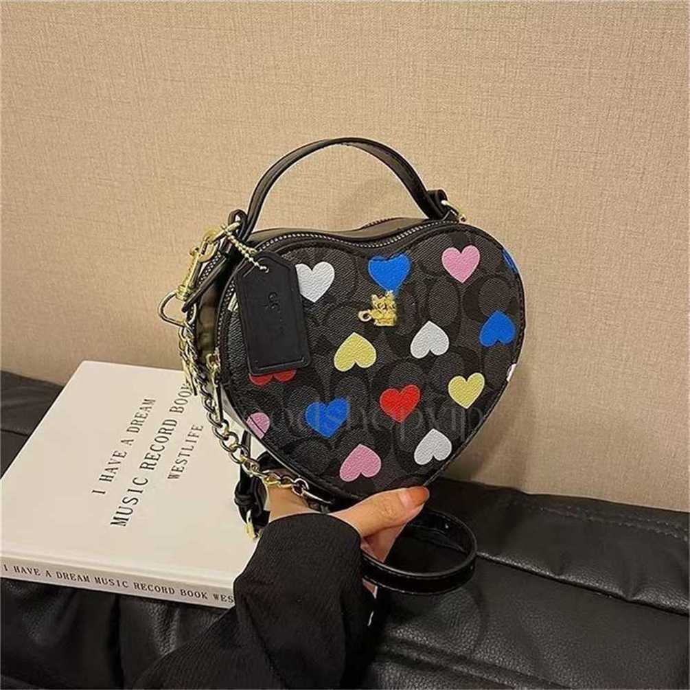 Luxurys Borse Di Marca Borsa A Tracolla Firmata Fashion Love Stampata A Forma D…