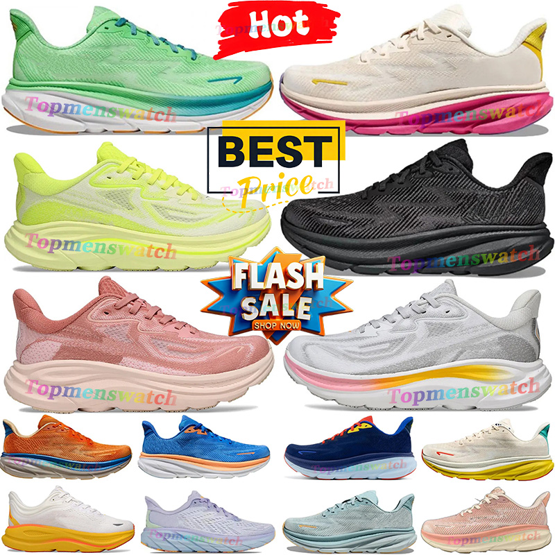 Designer Bondi 8 10 Clifton 9 Shoes Men Women Cyclamen Chalk Violet Black White Blue Harbor Mist Breathable Hiking Sneakers Outdoor Runners Athletic Sports Trainers