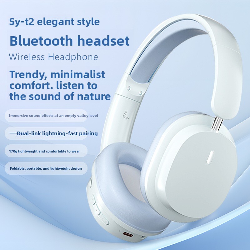 Wireless Over Ear Designer Headphones Premium High Fidelity Sound Ultra Long Standby Battery Life Active Noise Cancelling Wireless Bluetooth Headset F
