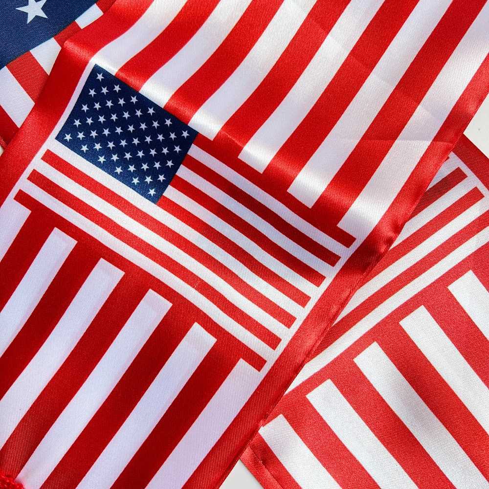 American Flag scarfs14x130cm American Flag scarf Fan scarf World Cup scarf Sports holiday decoration X260504