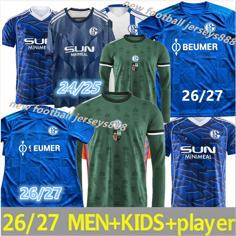 NEW 26 27 Schalke 04 Mens Soccer Jerseys 2026 2027 YOUNES SYLLA HOJLUND KARAMAN HAMACHE REMMERT SANCHEZ BACHMANN Home Away 3rd Football