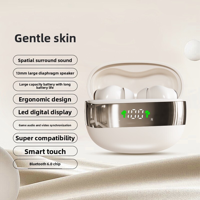 Wireless In Ear Designer Headphones New Arrival High Cost Performance Digital Power Display High Sound Quality Bluetooth Earphones