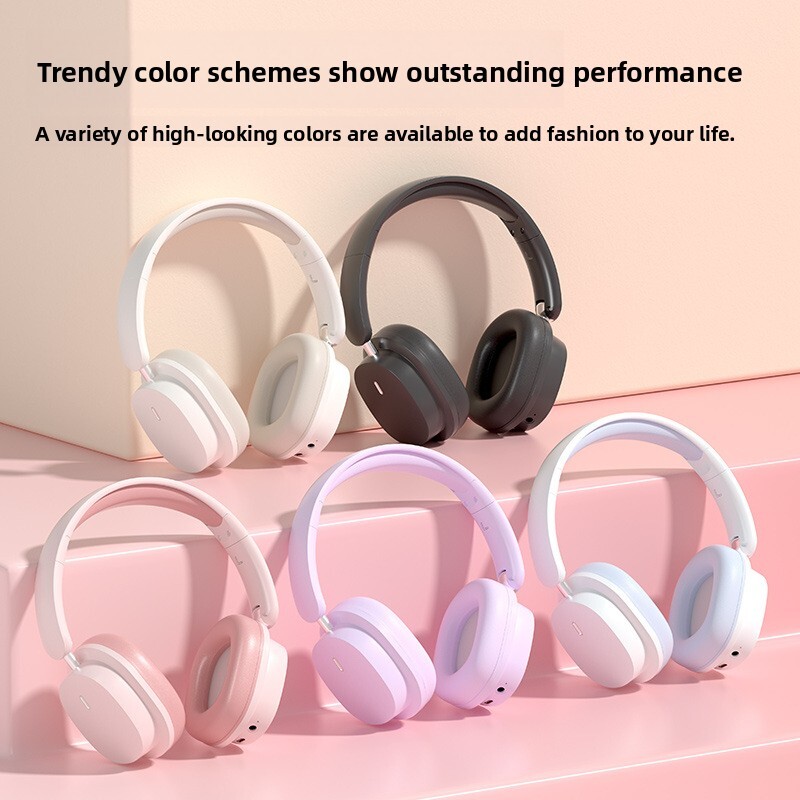 Wireless Over Ear Designer Headphones Premium High Fidelity Sound Ultra Long Standby Battery Life Active Noise Cancelling Wireless Bluetooth Headset F