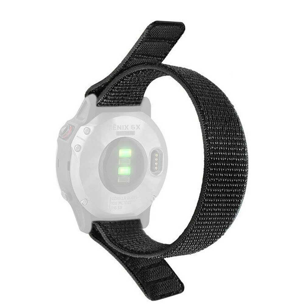 26/22/20mm Custom Nylon Watch Strap Woven Fabric Replacement Smart Watch Band Breathable Sport Wristband Compatible with Garmin Fenix 7X 7 6X 6 Pro 5X