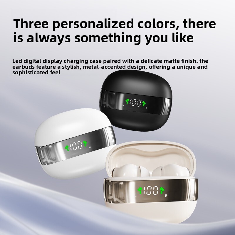 Wireless In Ear Designer Headphones New Arrival High Cost Performance Digital Power Display High Sound Quality Bluetooth Earphones