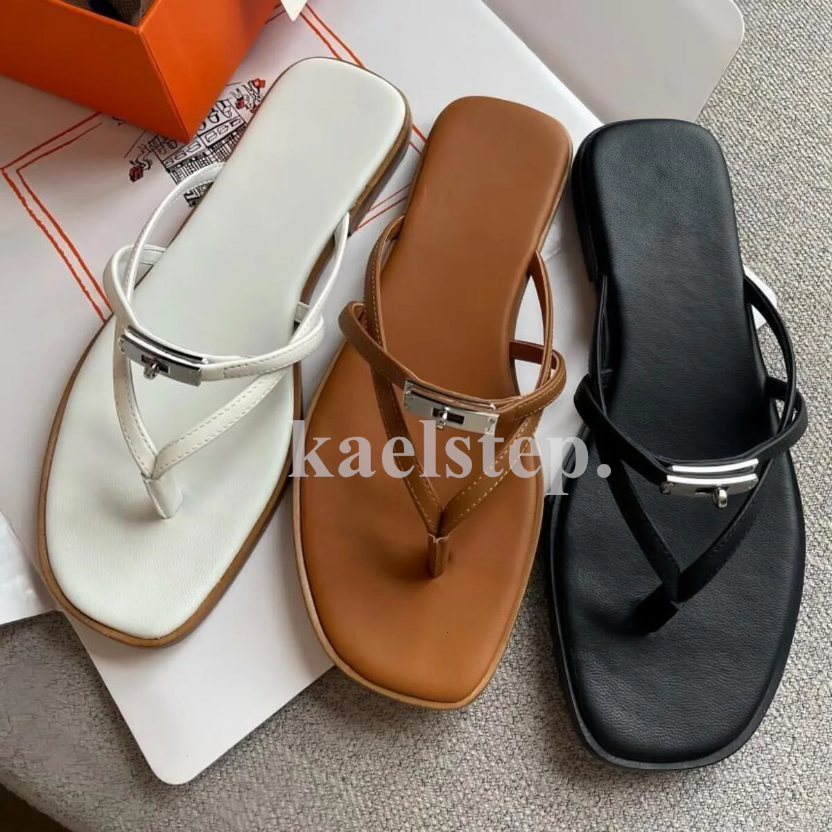 Miss Sandals designer women slippers palladium plated buckle sandal womens sandals Classic Buckle Shoes flip flops luxury sandale sandalen mules flats