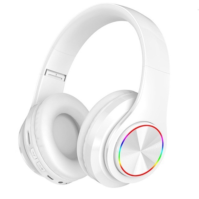Wireless Over Ear Designer Headphones Cool Glowing Wireless Gaming Student Bluetooth Headset Heavy Bass High Appearance Level Call Function Ultra Long