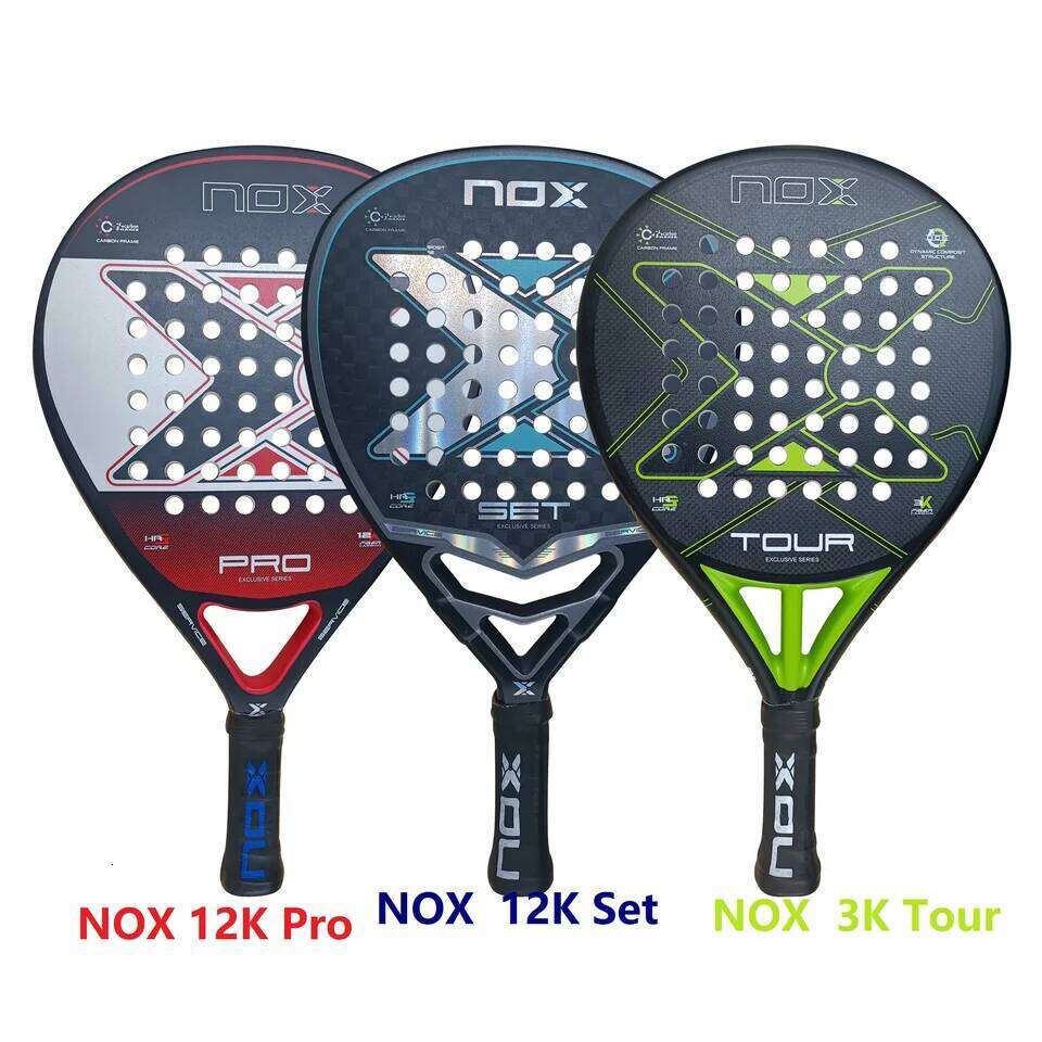 NOX New 2024 2023 2025 Paleta Padel Tennis Rackets Paddle Carbon Fiber EVA Memory Flex Foam Core Lightweight Pop Sports Racquet 26H0502