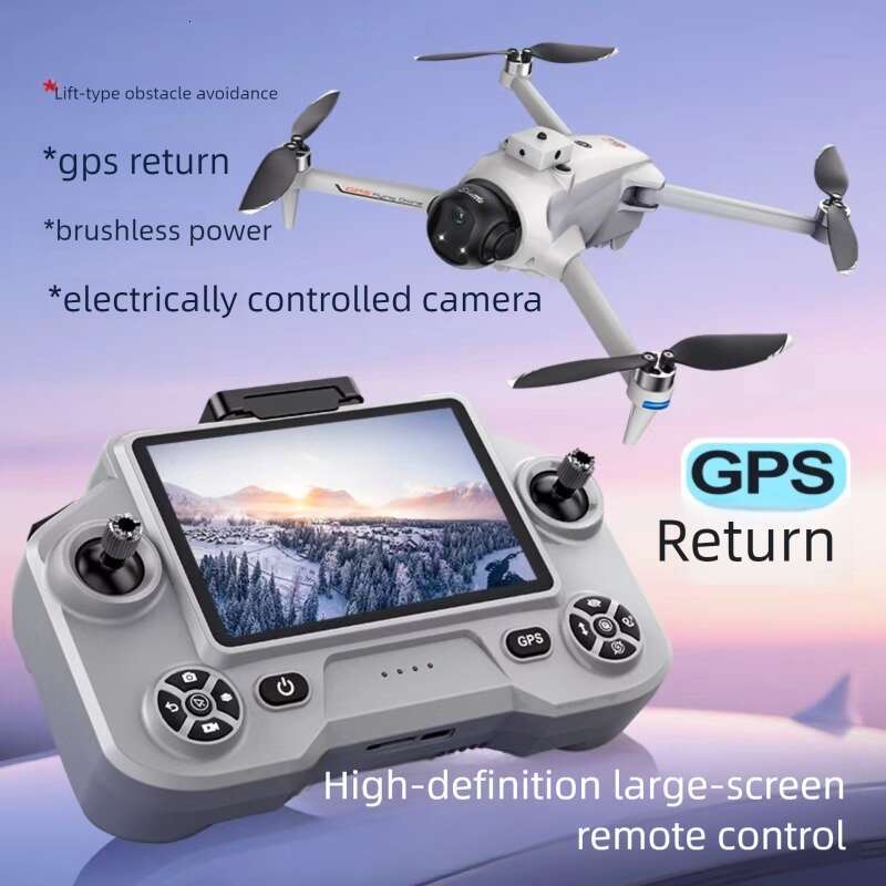 GPS Drone One Key Throw Delivery Brushless Motor Obstacle Avoidance Optical Flow Positioning Screen Control 4K HD Aerial Photography Quadcopter RC Air