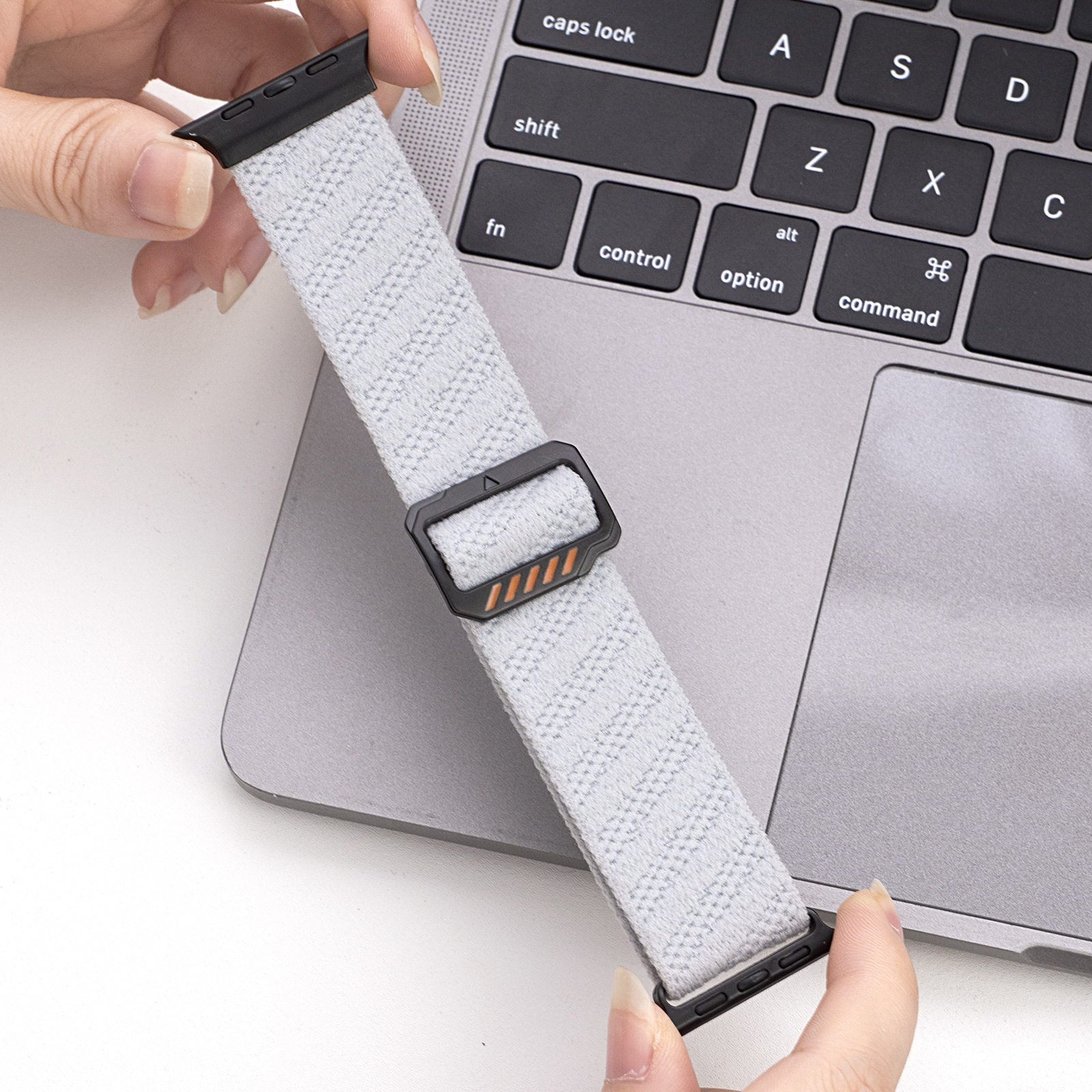 Herringbone Alpine Sport Nylon Woven Band for Apple Watch Ultra 2/49mm 10 46mm Loop Bracelet for Lwatch SE 6 5 Strap