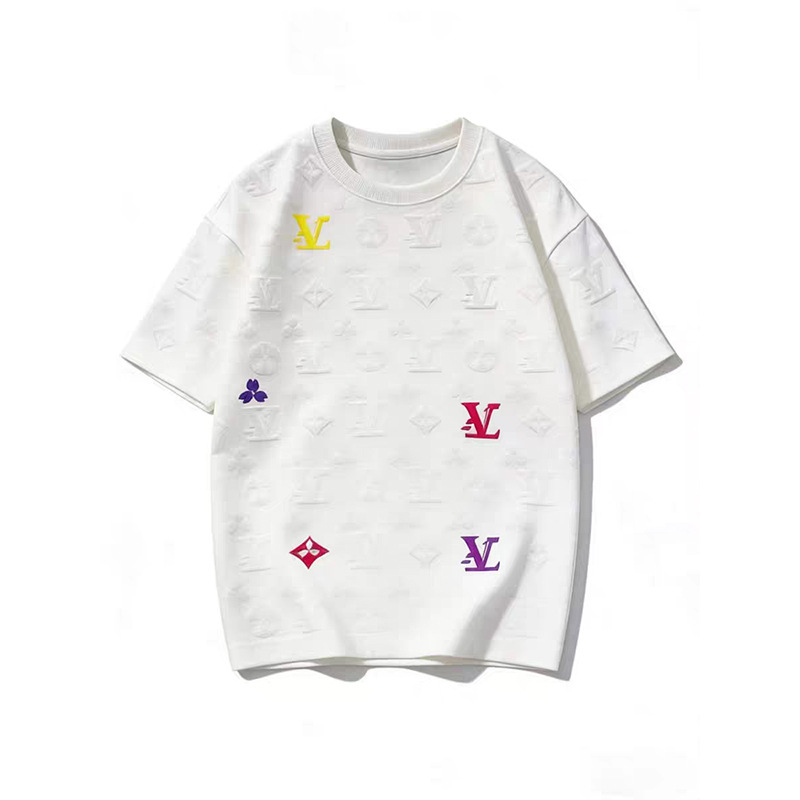 2026s Summer Light Luxury Letter Printed Design Men's Short Sleeve Handsome Fashion Round Neck Casual T-shirt Free Shipping