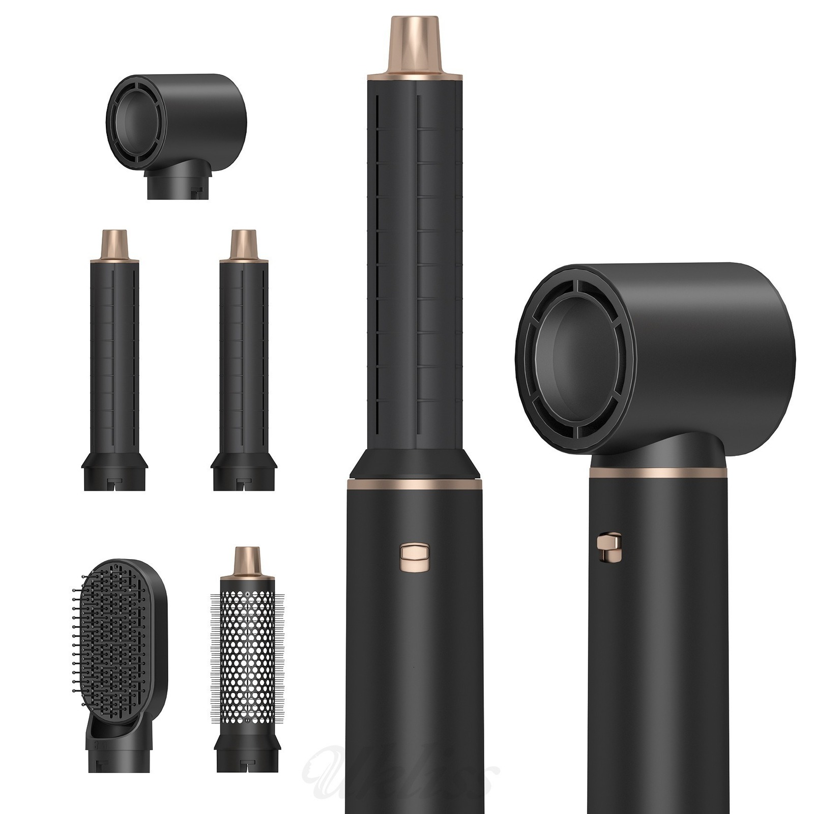 5 in 1 Blow Dryer Brush Set Air Styler Negative Ion Air Curling Wrap Air Curler Round Brush Blow Dryer Curling Iron Hair Sty 260415