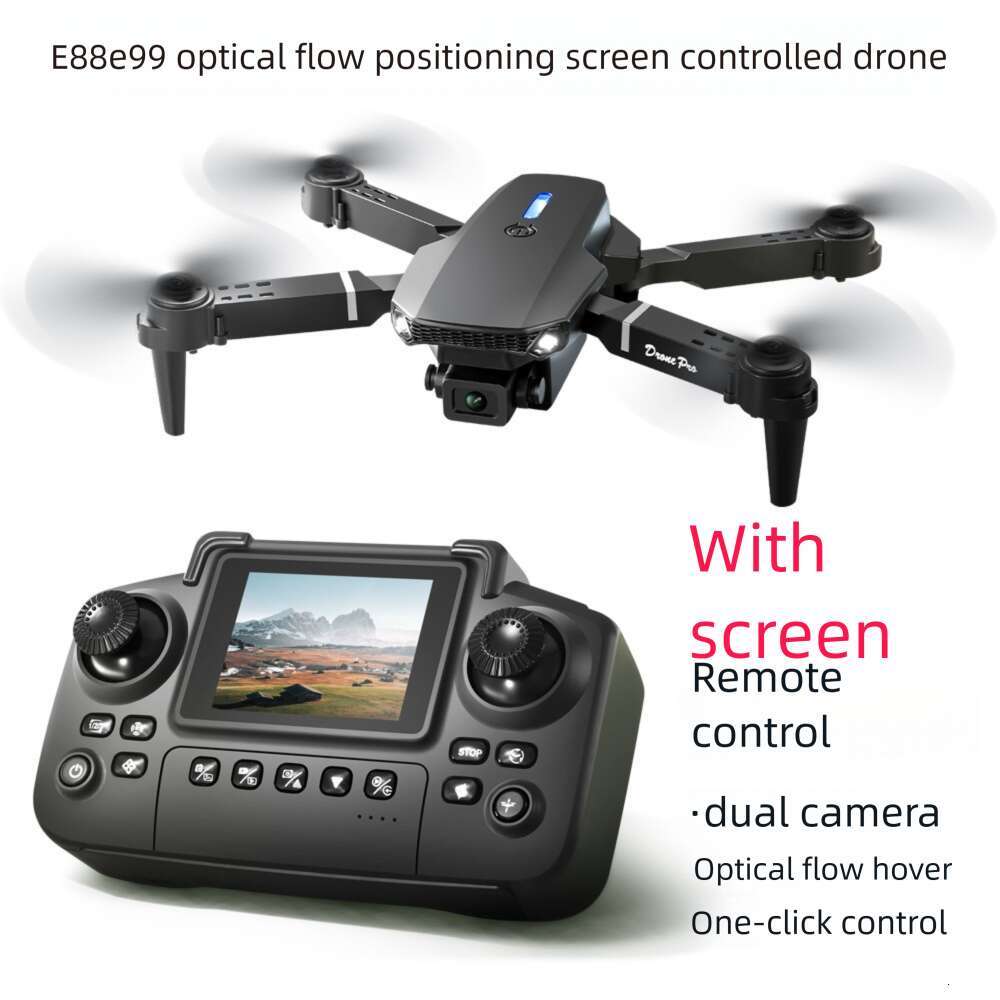 Famous Brand E Screen Folding Four Axis Drone Optical Flow Quadcopter Aerial Photography Remote Control Aircraft Toy CKS