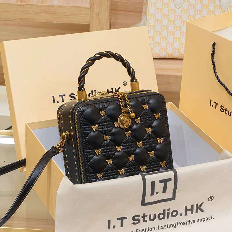 Women S Handbag New Brand Leather Bucket Bag High End Designer One Shoulder Crossbody Box Small Square SENYY