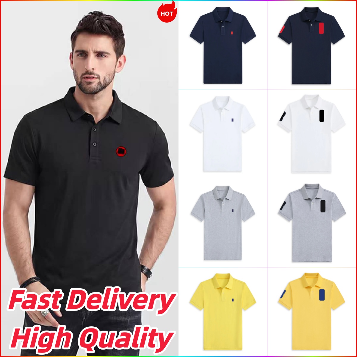 polo shirt designer polo t shirt for Men Short leavo johnson tshirt men for Summer Casual Wear cotton Tshirt Mens Tee Fashion Embroidery Asian size S-XL