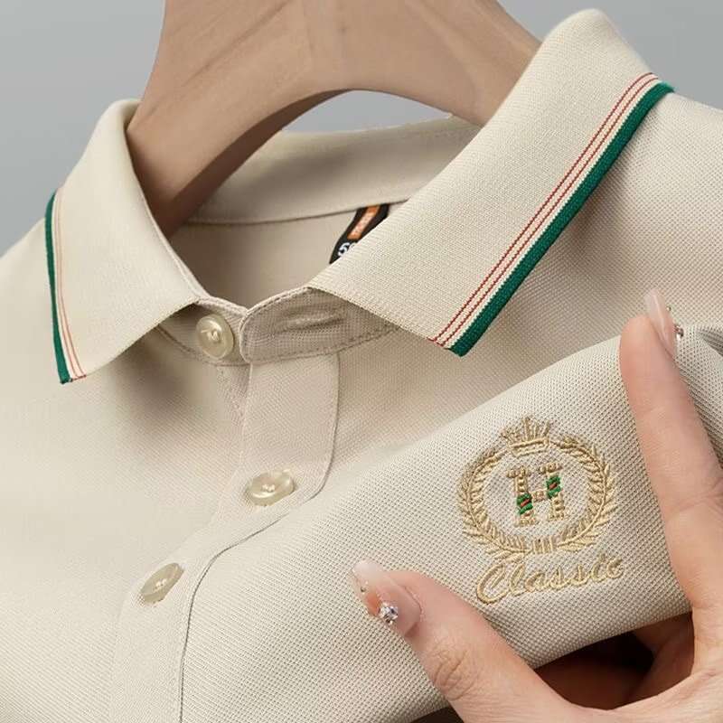 Designer 2026 Luxury New Men's Polo Shirt Short Sleeve T-shirt Summer Business Turn-down Collar Embroidered Thin Top Free Shipping