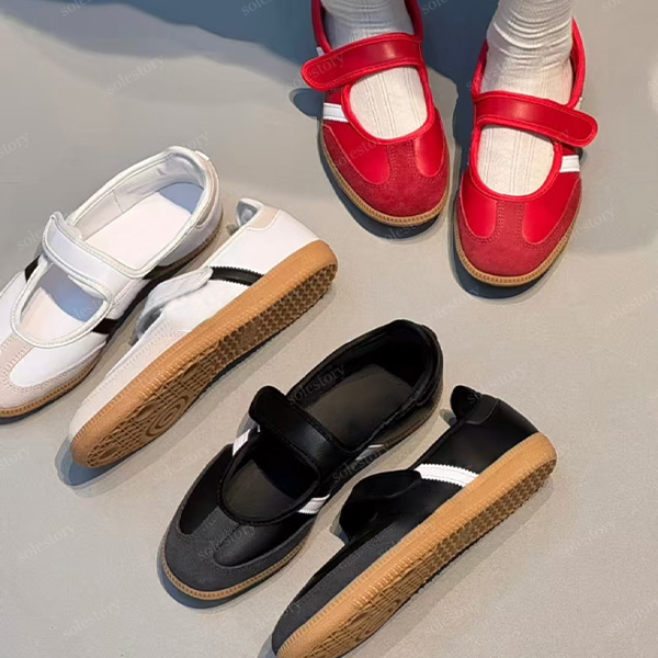 Jane Casual Shoes Designer Mary Jane Shoe Earth Strata Gum Jane Sneakers Classic Black White Color Scheme Comfortable Versatile German Training Shoes