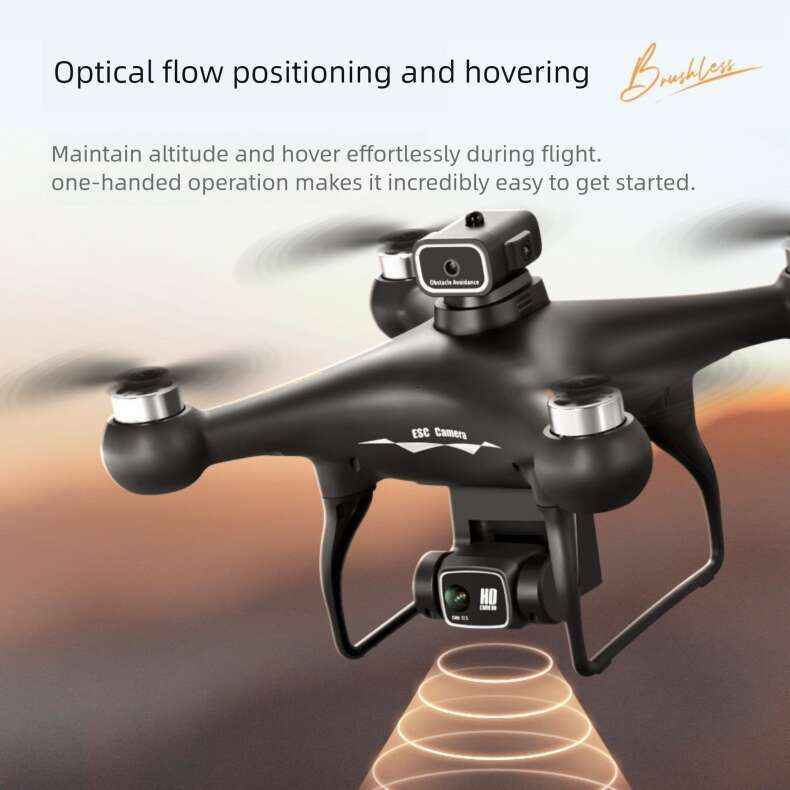 Famous Brand S Brushless Drone Four Sided Obstacle Avoidance Aerial Photography HD Flight Controller Optical Flow Positioning Remote Control Long Batt