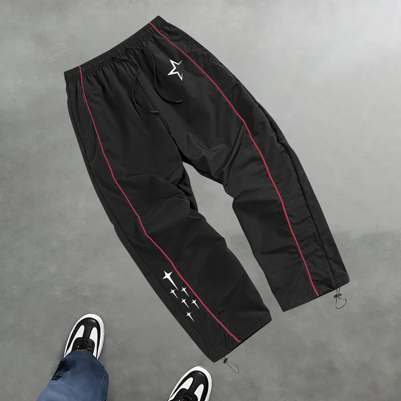 Mens Star Print Casual Sports Trouser Spring And Summer Fitness Training Trousers Suitable For Everyday Commute Trendy Outfits 260506