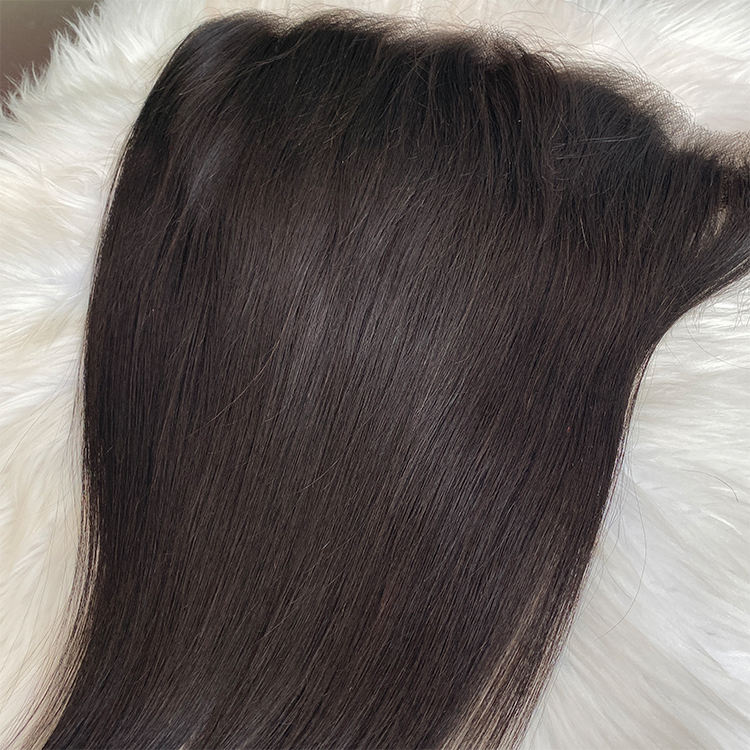 9x6 HD Lace Closures Straight Body Wave Human Hair Closures Frontals Pre Plucked 0.10mm Ultra-thin Invisible Crystal Lace Closure Natural Black