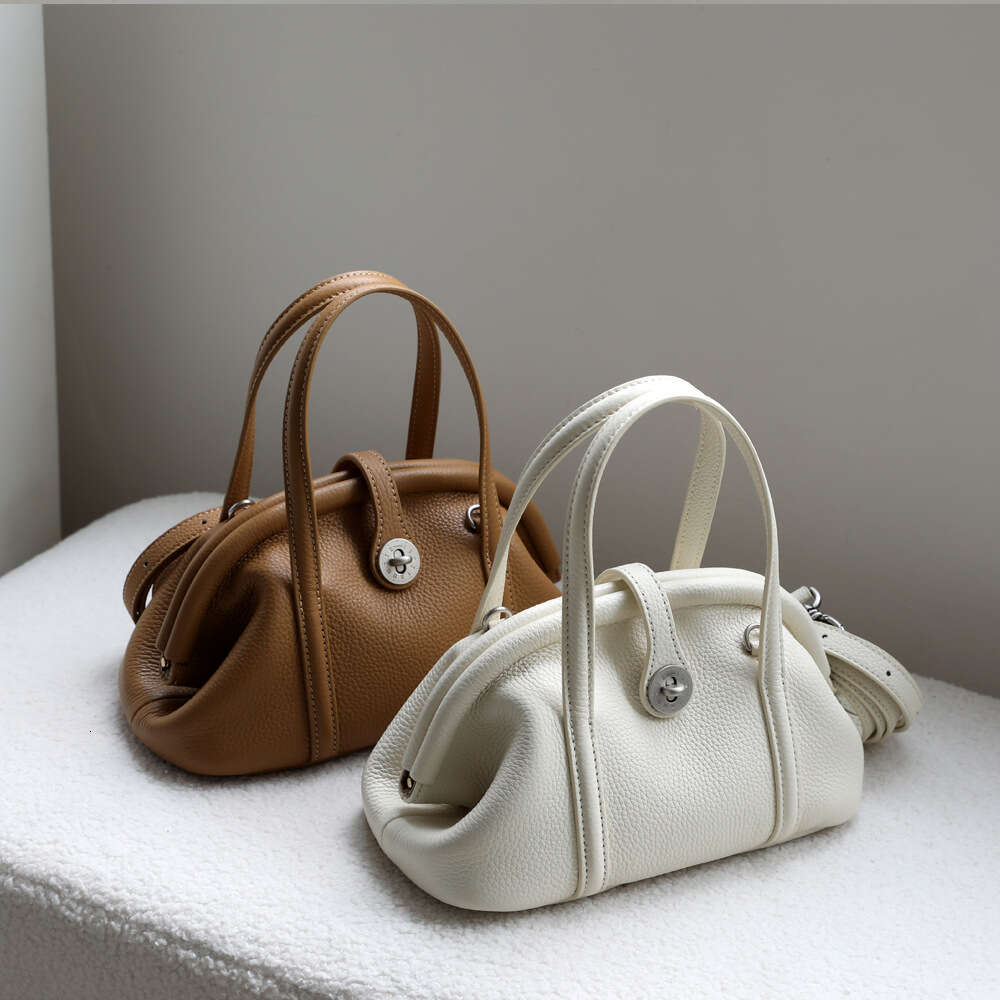 Bag A High End Feel Niche Commuter Women S First Layer Cowhide Shell Crossbody Shoulder Handbag With Clip SENYY