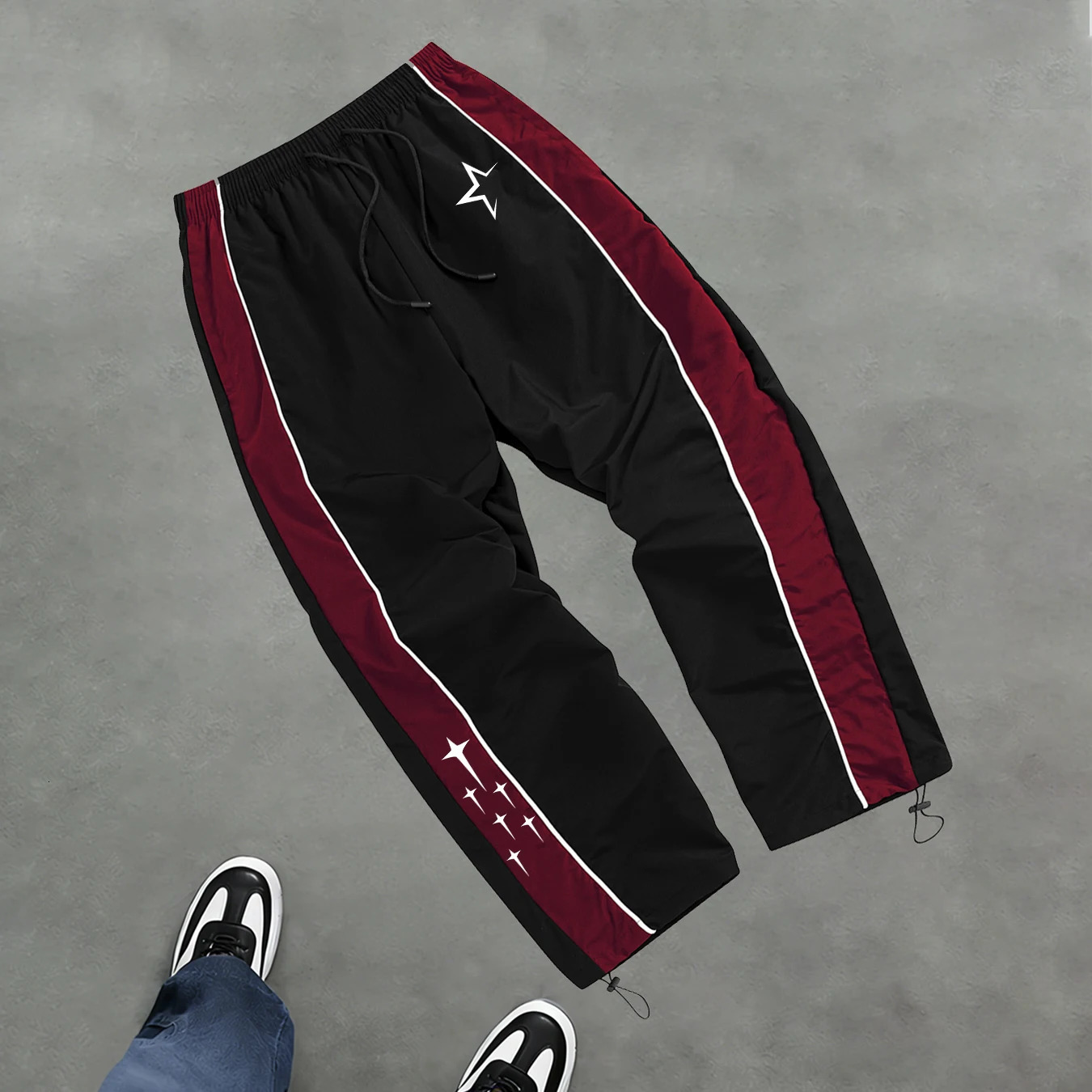 Mens Star Print Casual Sports Trouser Spring And Summer Fitness Training Trousers Suitable For Everyday Commute Trendy Outfits 260506