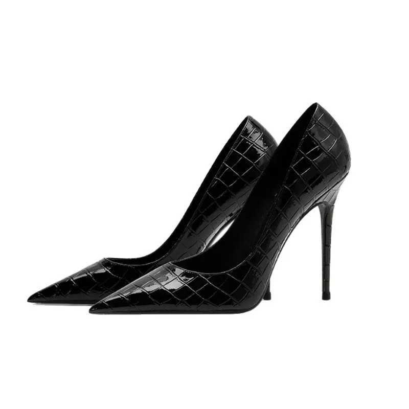 Show high stiletto high heels design sense pointed temperament versatile Spice high heels single shoes H260506
